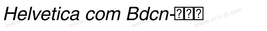 Helvetica com Bdcn字体转换